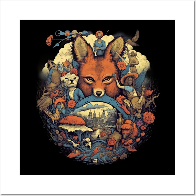 Another award-winning design - There's a Fox or Something Wall Art by DanielLiamGill